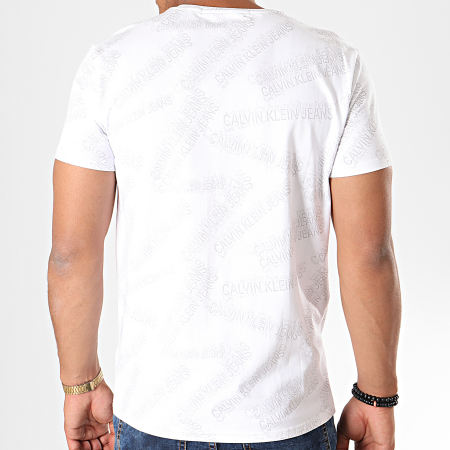 Calvin Klein - Tee Shirt AD Stretch 3542 Blanc Gris