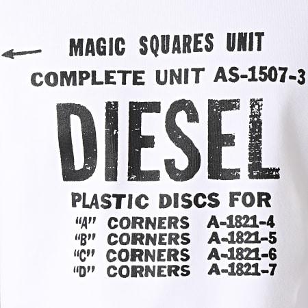 Diesel - Sweat Crewneck 00S57H Blanc