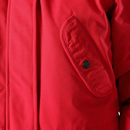 Helvetica - Chaqueta de piel para mujer Pocket Bomber Anchorage Red