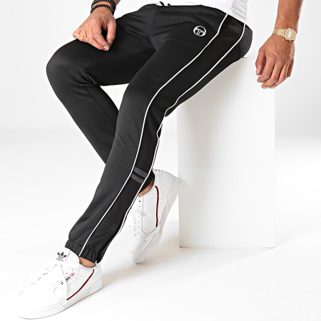Sergio Tacchini - Pantalon Jogging Ascot 38328 Noir Blanc