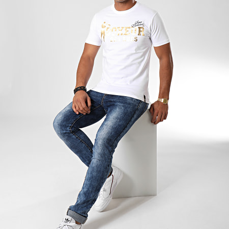 Boxeur Des Rues - Camiseta Slim 02ESY Oro Blanco