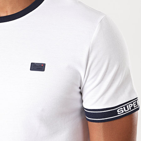Superdry - Camiseta OL Piqué Cali Ringer M1000017A Blanca