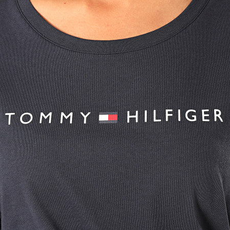 Tommy Hilfiger - Camiseta de manga larga con logo 1910 para mujer Azul marino oscuro