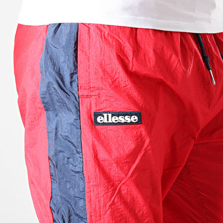 Ellesse - Pantalon Jogging Petrella A Bandes SHC07427 Rouge Bleu Marine Blanc