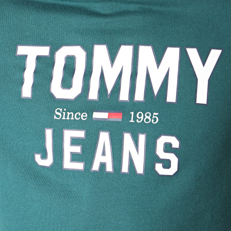 Tommy Jeans - Essential 1985 Logo Sudadera con Capucha 7025 Verde