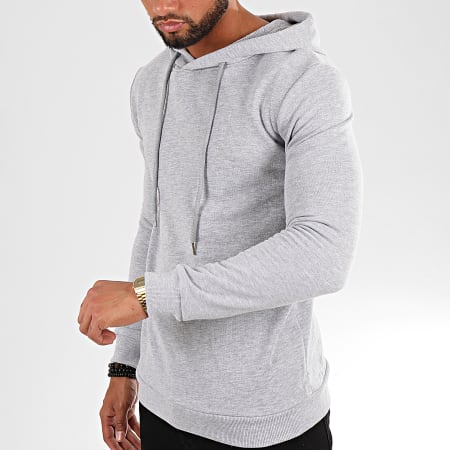Uniplay - Sweat Capuche UY451 Gris Chiné