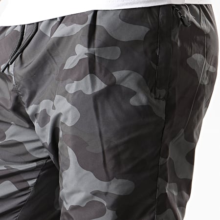 Urban Classics - Pantalon Jogging Camouflage TB3128 Gris Anthracite Noir