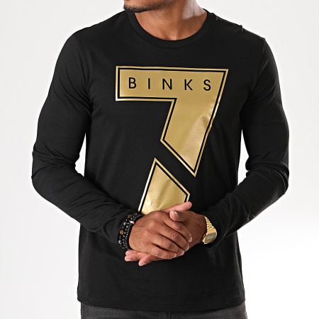 7 Binks - Maglietta a maniche lunghe Seven Oro nero