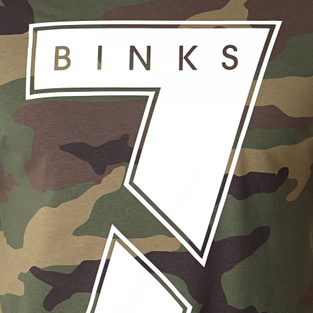 7 Binks - Tee Shirt Seven Camouflage Vert Kaki