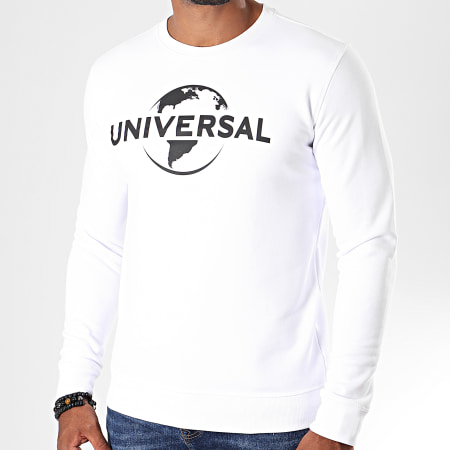 Universal Studio - Sweat Crewneck Universal Logo Mono 2019 Blanc Noir