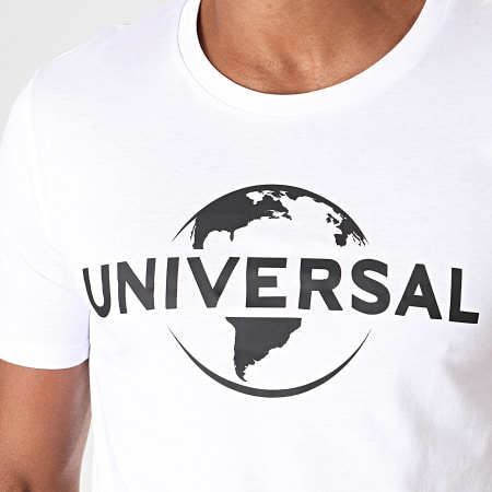 Universal Studio - Tee Shirt Universal Logo Mono 2019 Blanc Noir