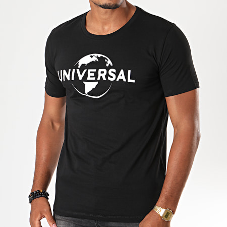 Universal Studio - Tee Shirt Universal Logo Mono 2019 Noir Blanc