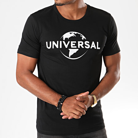 Universal Studio - Tee Shirt Universal Logo Mono 2019 Noir Blanc
