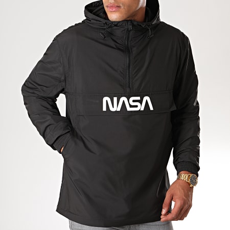 NASA - Cortavientos Antideslizante Negro