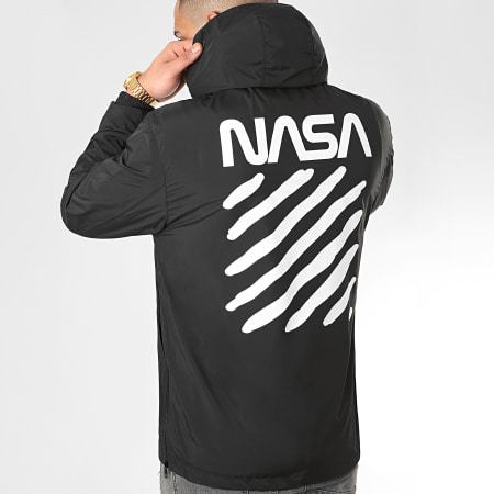 NASA - Cortavientos Antideslizante Negro