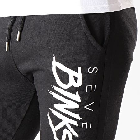 7 Binks - Pantalon Jogging Logo Noir Blanc