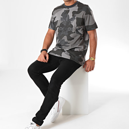 Adidas Originals - Camiseta Camuflaje ED6954 Gris Negro