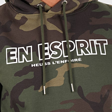 Heuss L'Enfoiré - Sweat Capuche En Esprit Camouflage Vert Kaki