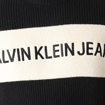 Calvin Klein - Pull Colour Block Stripe 3163 Noir