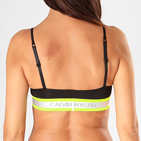 Calvin Klein - Sujetador Mujer Sin Forro 5459 Negro Blanco Verde