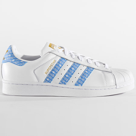 Adidas Originals - Baskets Superstar EG2916 Footwear White Real Blue Gold Metallic