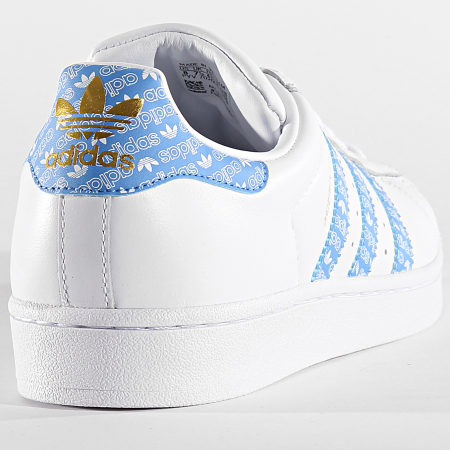 Adidas Originals - Baskets Superstar EG2916 Footwear White Real Blue Gold Metallic