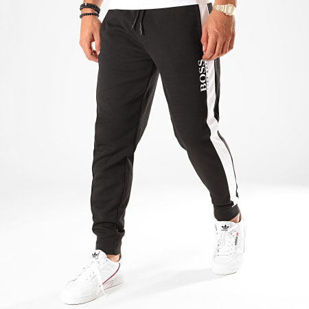 BOSS - Pantalones de jogging a rayas de moda 50420377 negro blanco
