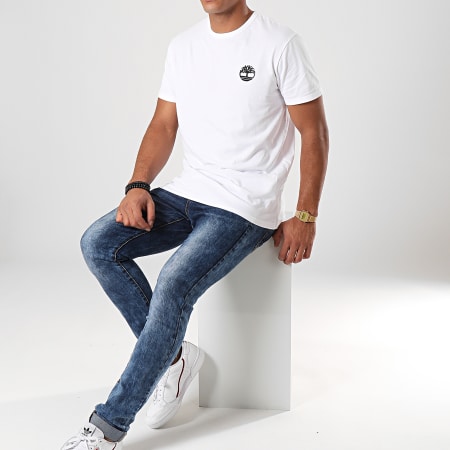 Timberland - Tee Shirt Logo Camo A1Y6R Blanc