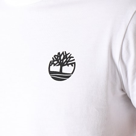 Timberland - Camiseta con logotipo de camuflaje A1Y6R Blanco