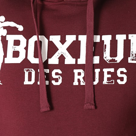 Boxeur Des Rues - Sudadera con Capucha 4350L Burdeos