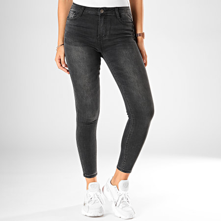 Girls Outfit - Jean Skinny Femme 090 Gris Anthracite