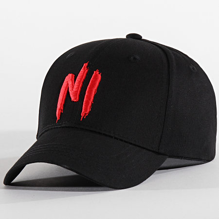 NI by Ninho - Gorra Ni Logo Negro Rojo