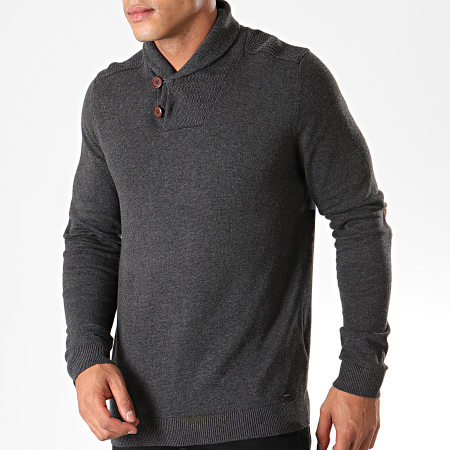 Jack And Jones - Pull Lemar Gris Anthracite Chiné