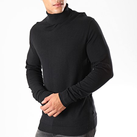 Selected - Pull Col Roulé Tower Noir