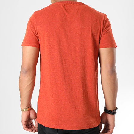 Superdry - Tee Shirt Orange Label Vintage Embroidery M1000020A Brique Chiné