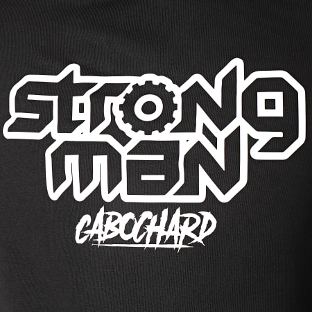 25G - Sweat Capuche Strong Man Noir
