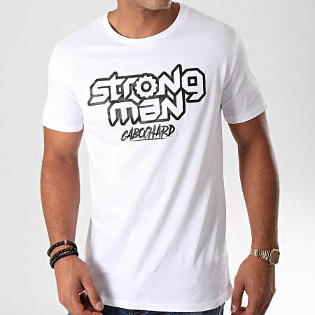 25G - Tee Shirt Strong Man Blanc