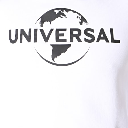 Universal Studio - Sweat Capuche Universal Logo Mono 2019 Blanc