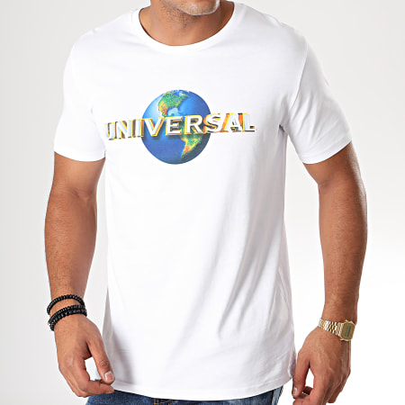 Universal Studio - Tee Shirt Universal Logo 2019 Blanc