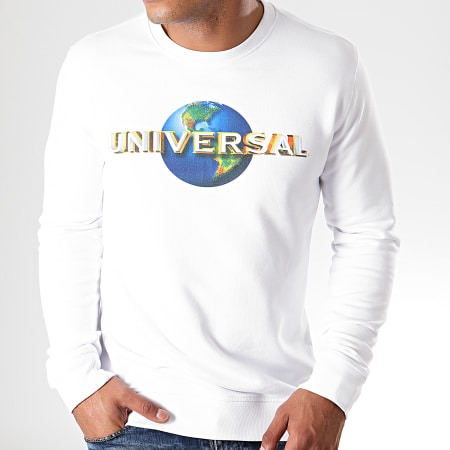 Universal Studio - Sweat Crewneck Universal Logo Blanc