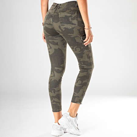 Girls Outfit - Jeans Mujer Skinny Camouflage 119 Verde Caqui
