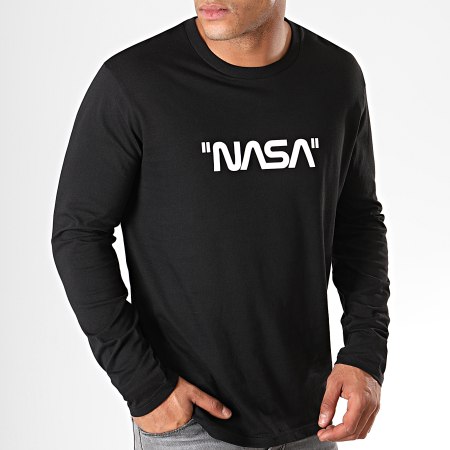 NASA - Camiseta Manga Larga Cita Negra