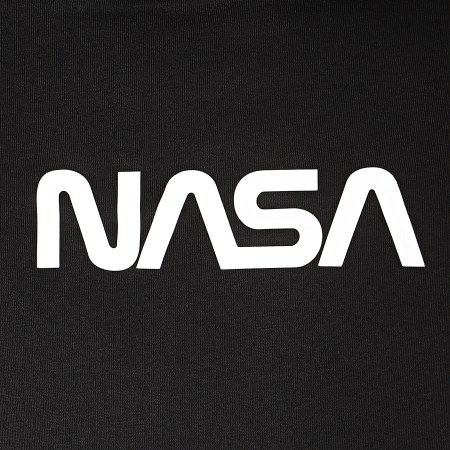 NASA - Sudadera con capucha negra
