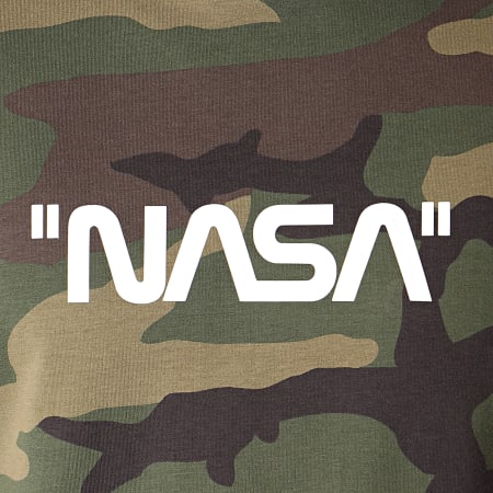 NASA - Tee Shirt Quote Camouflage Vert Kaki