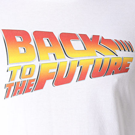 Back To The Future - Camiseta Title Manga Larga Blanca