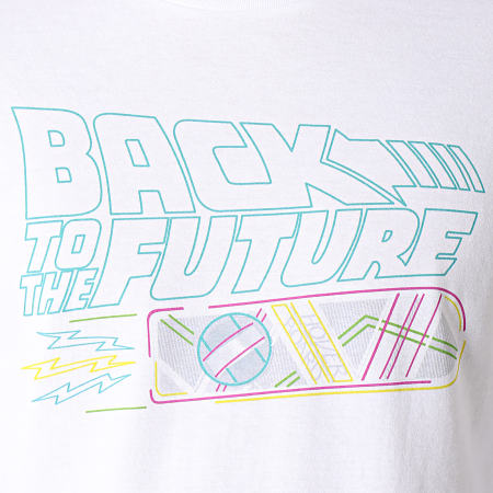 Back To The Future - Tee Shirt Manches Longues Hover BoardBlanc