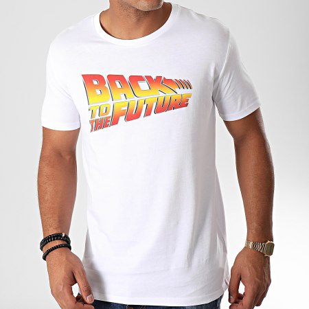 Back To The Future - Tee Shirt Title Blanc