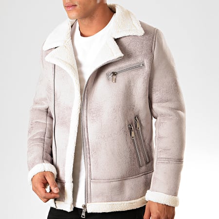 Blouson work deals col moutonné