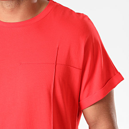 Frilivin - Camiseta Oversize 2074 Rojo