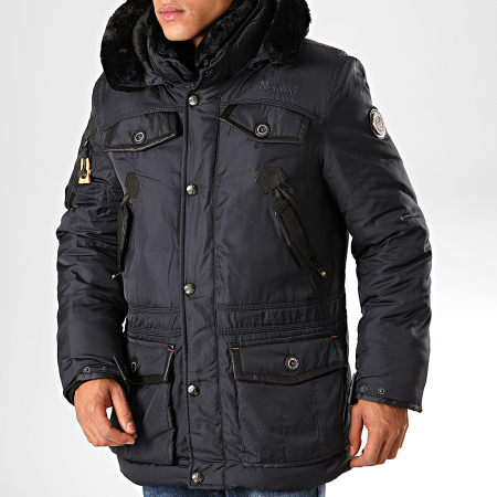 Geographical Norway - Parka Acrobate Fur Azul Marino